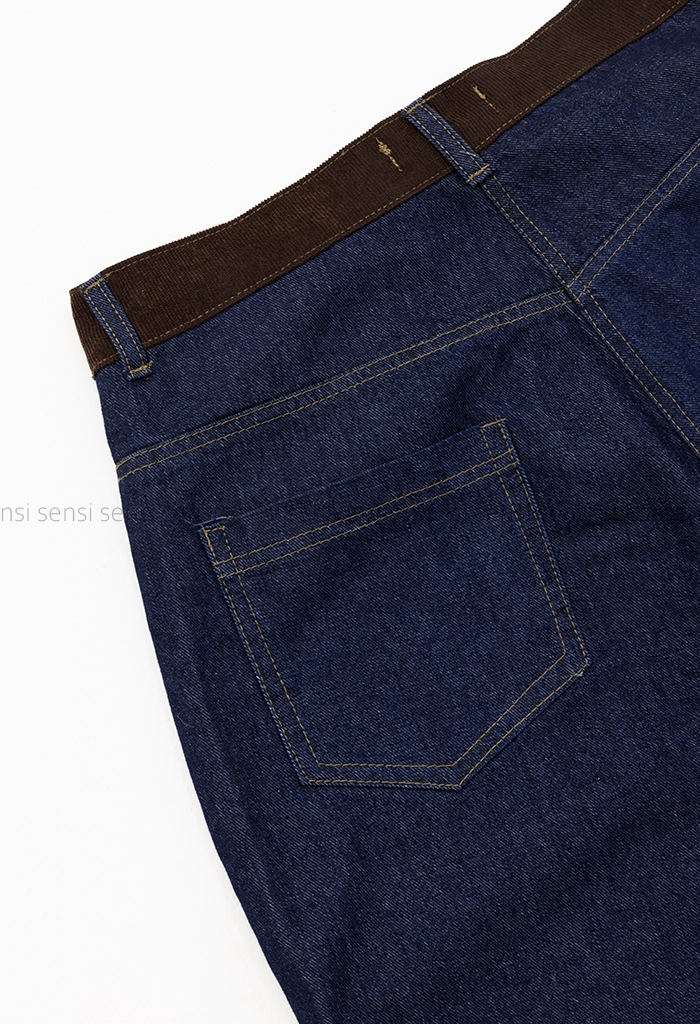 ست کت شلوار جین تیکه خورکد1005190